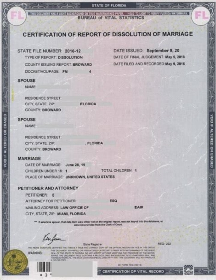 Are Florida divorces public record?