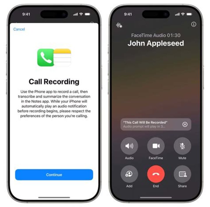 Are my phone calls automatically recorded?