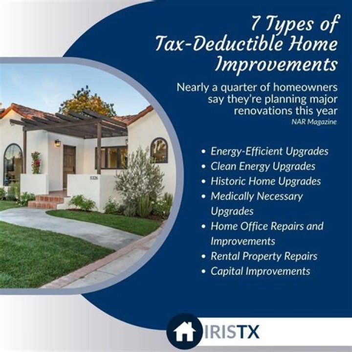 Are new home improvements tax deductible?