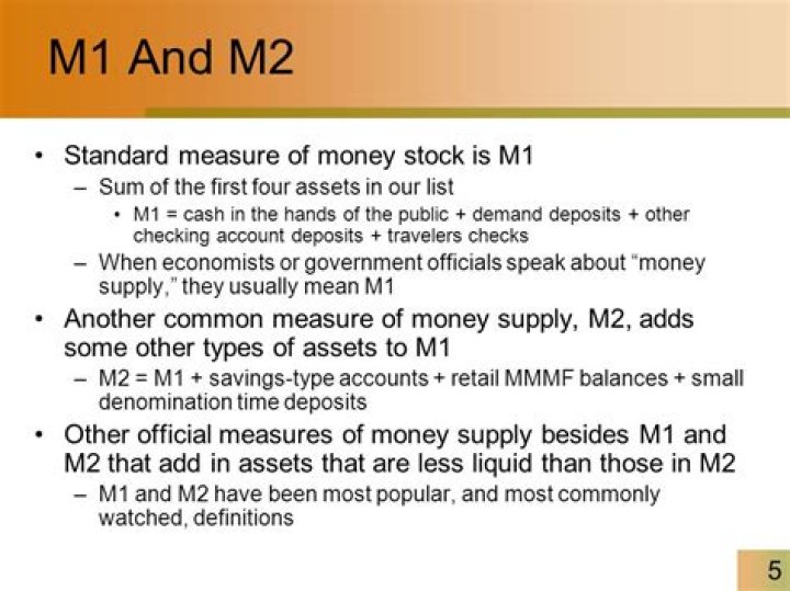 Are savings accounts M1 or M2?