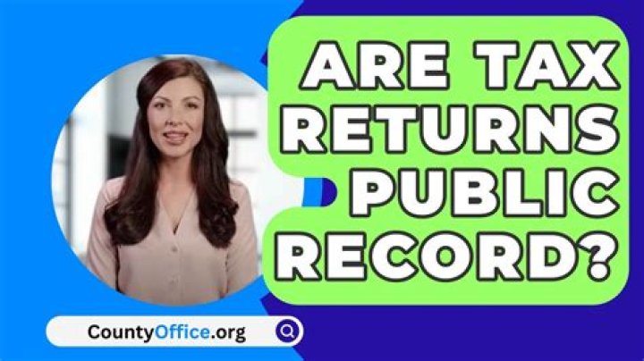 Are tax returns public record UK?
