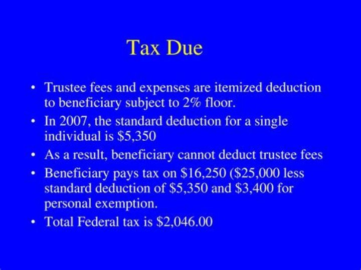 Are trustee fees taxable to the trustee?