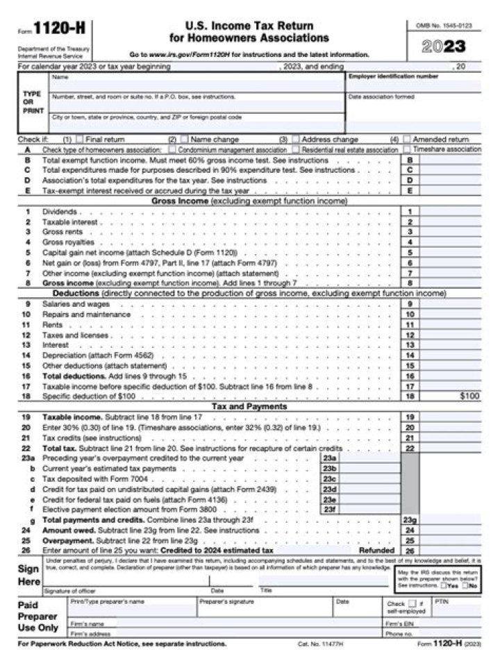 CAN 1120 H be electronically filed?