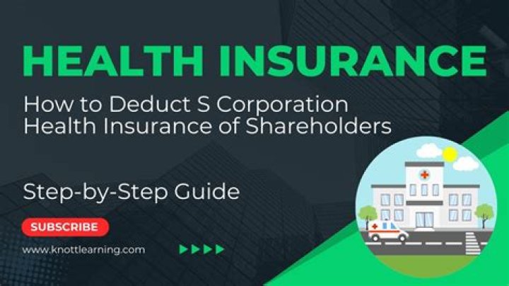 Can a 2 shareholder deduct health insurance?