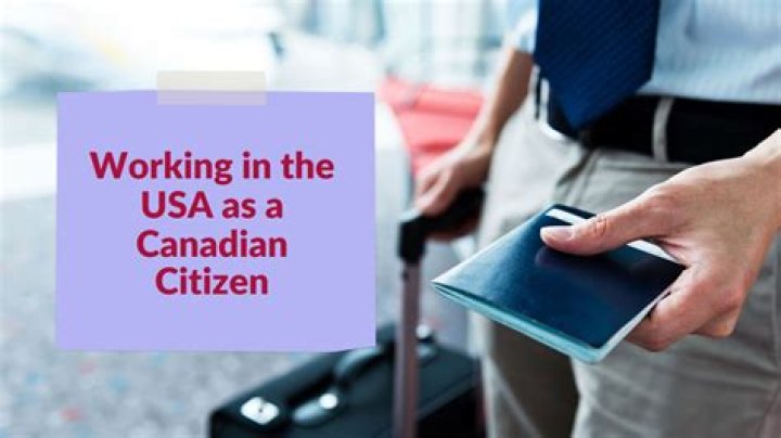 Can a Canadian citizen work legally in the US?