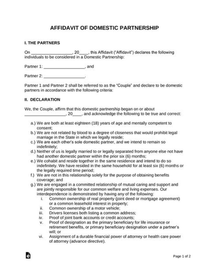 Can a domestic partner be a legal US resident?