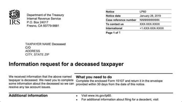 Can a POA be used for a deceased taxpayer?