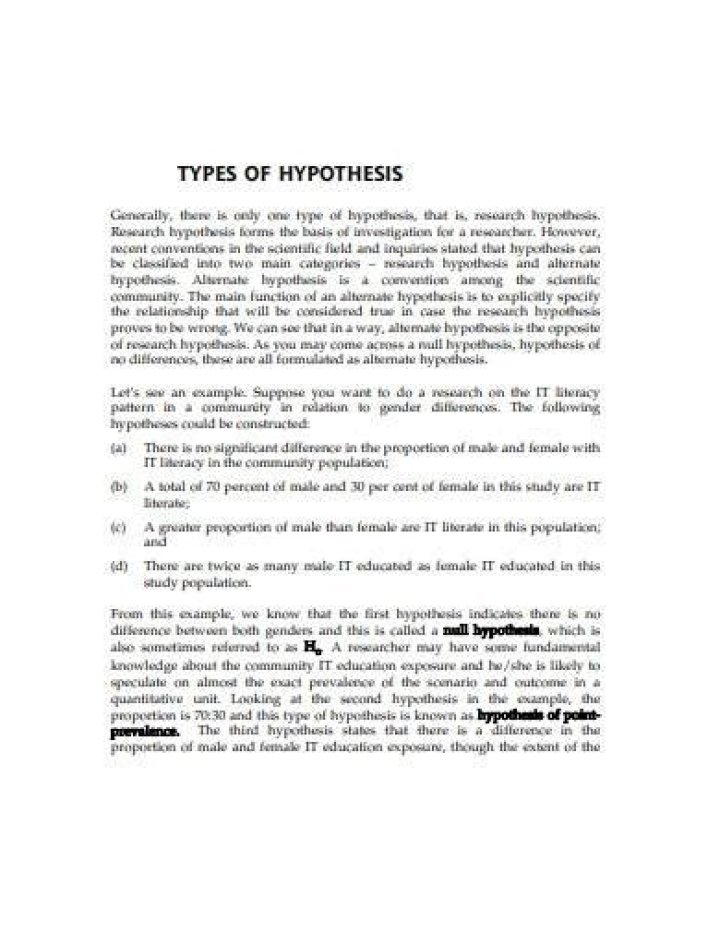 Can a research paper have more than one hypothesis?