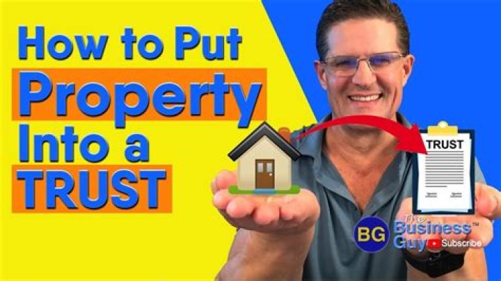 Can a trust hold property?