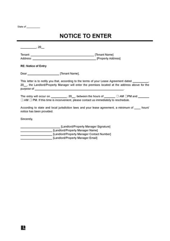 Can an owner enter a rental property without notice?