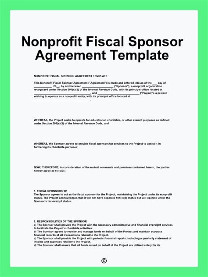 Can any non profit be a fiscal sponsor?