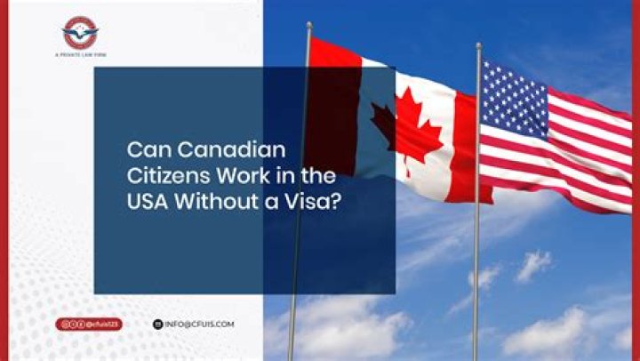 Can Canadian citizens work in US without visa?
