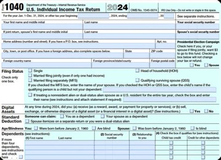 Can Form 1040 be faxed?