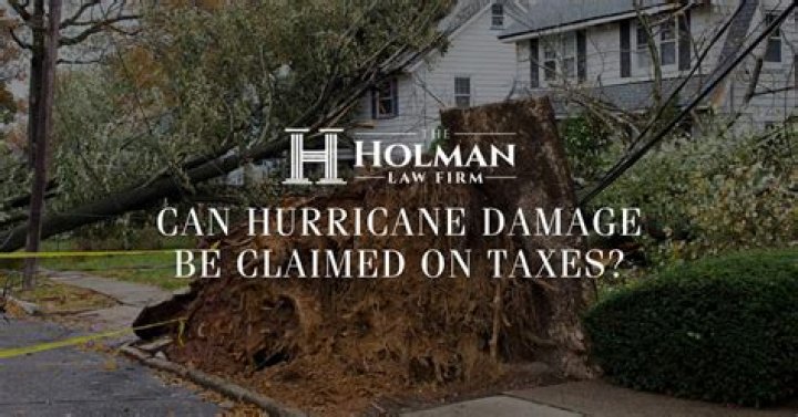 Can hurricane damage be claimed on taxes?