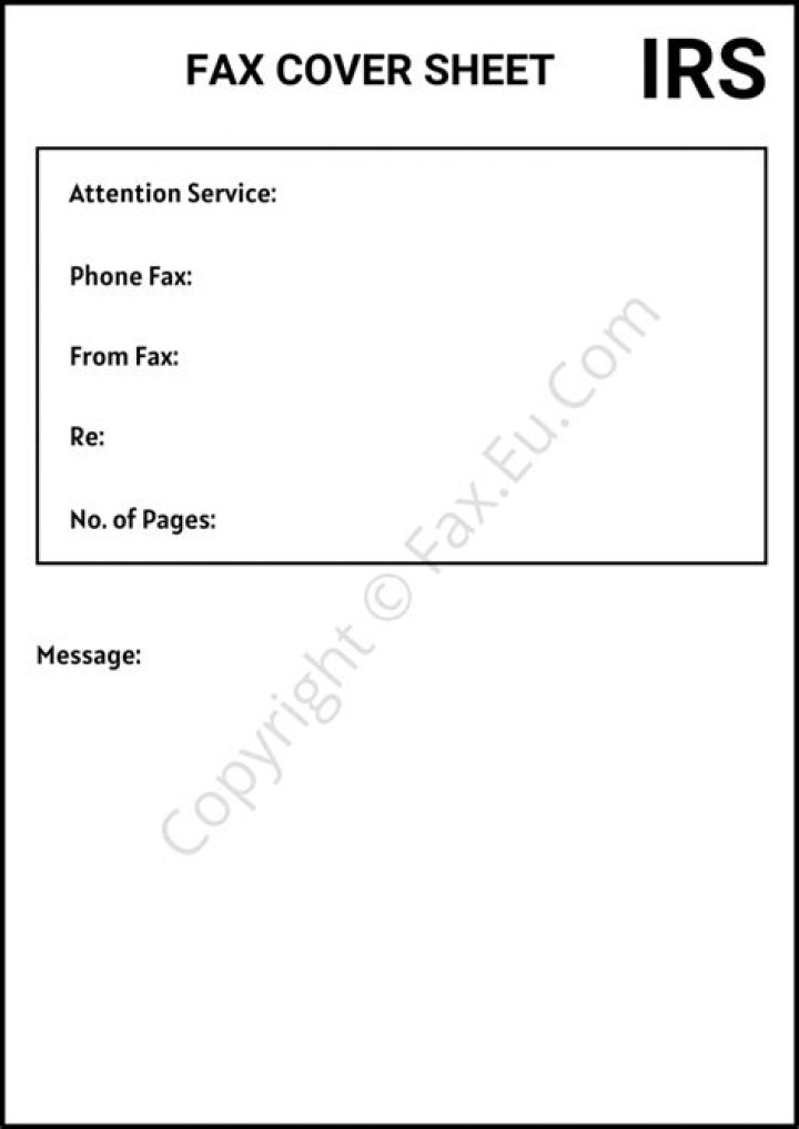 Can I fax a form to the IRS?