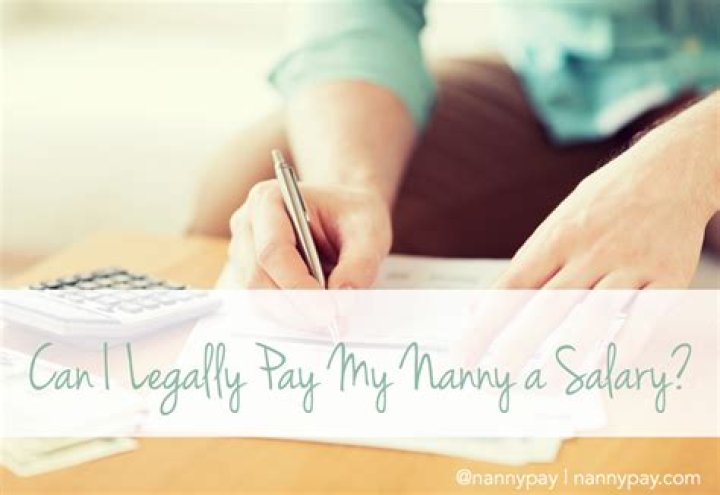 Can I pay my nanny cash in hand?