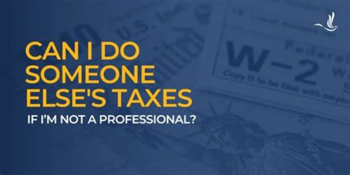 Can I pay someone else taxes?