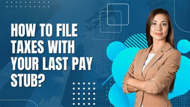 Can I use my last check to file taxes?