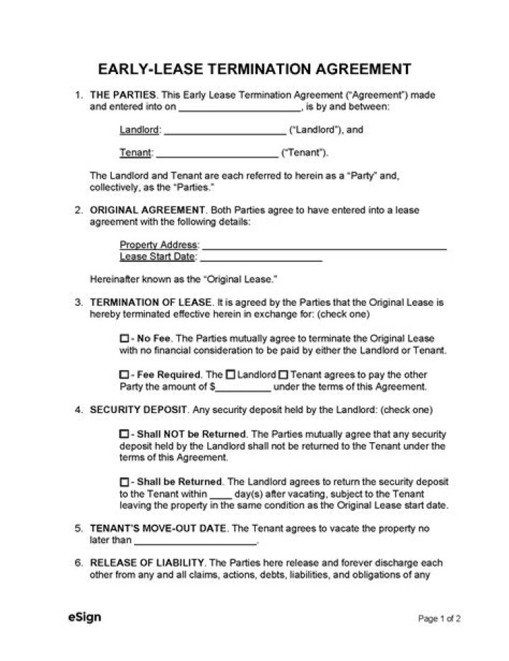 Can landlord terminate lease after signing?