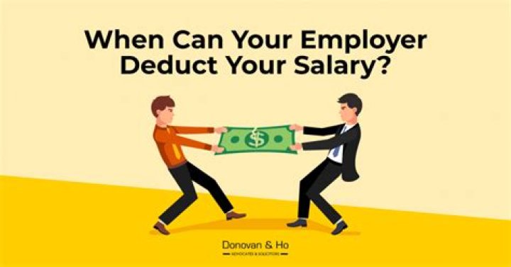Can my employer deduct money from my pay?