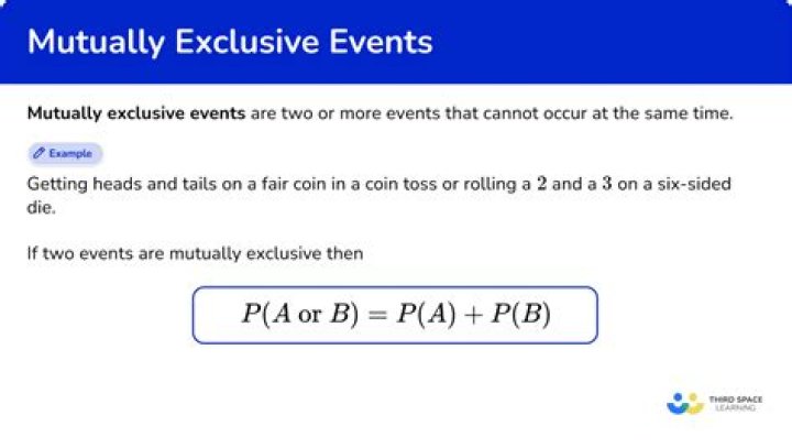 Can three events be mutually exclusive?