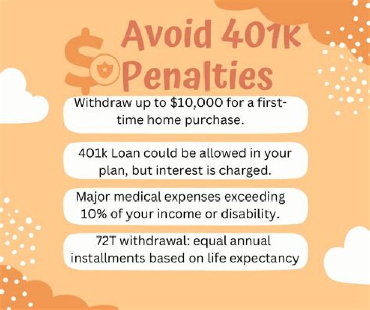 Can you avoid 401k penalties?