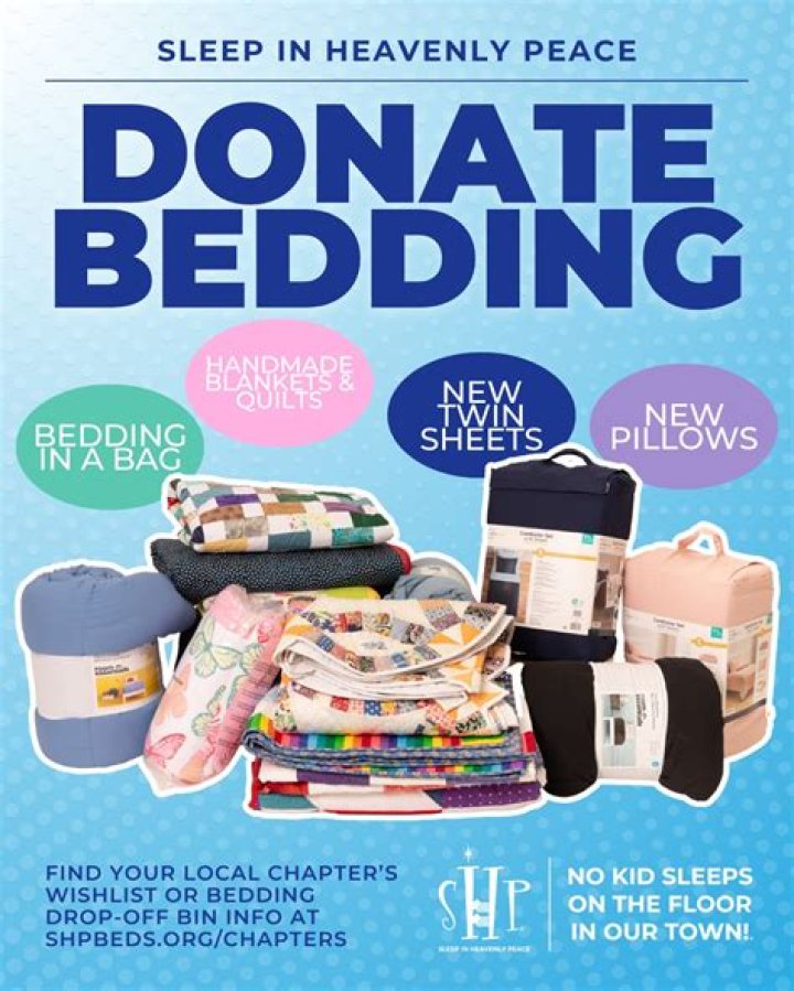 Can you donate bedding to Salvation Army?