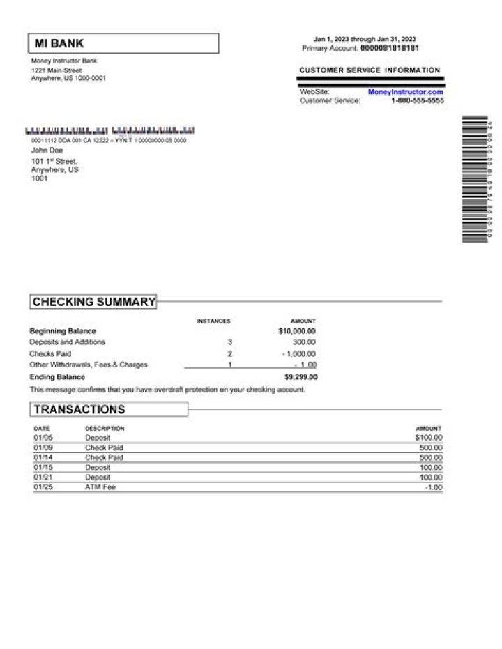 Can you get a bank statement after opening an account?