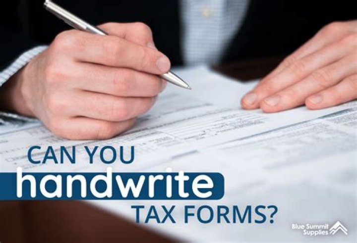 Can you handwrite a 1099 form?