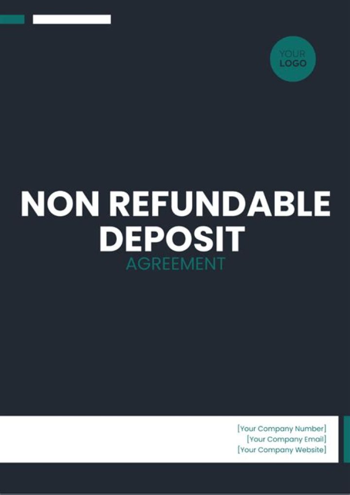 Can you make a deposit non refundable?