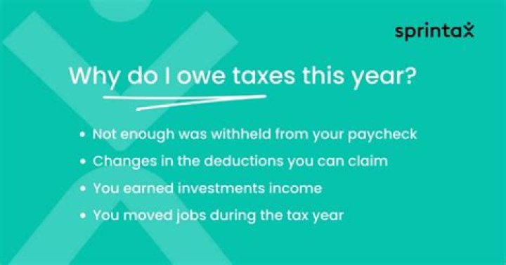 Can you owe money on tax return?