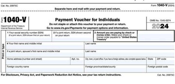 Can you pay 1040-V payment voucher online?