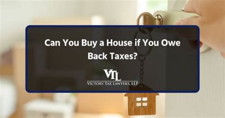 Can you sell a house if you owe back taxes?