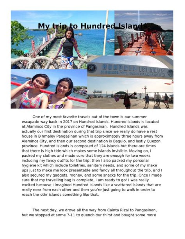 Description of the genre of travel essay
