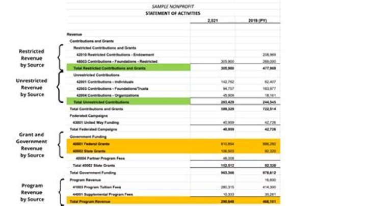 Do nonprofits use income statements?