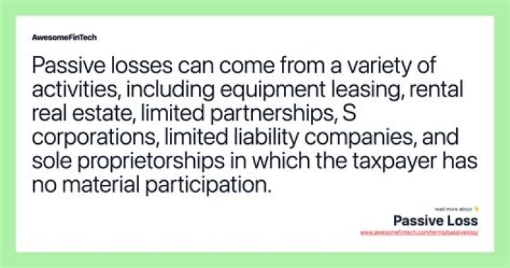 Do passive loss rules apply to S corporations?