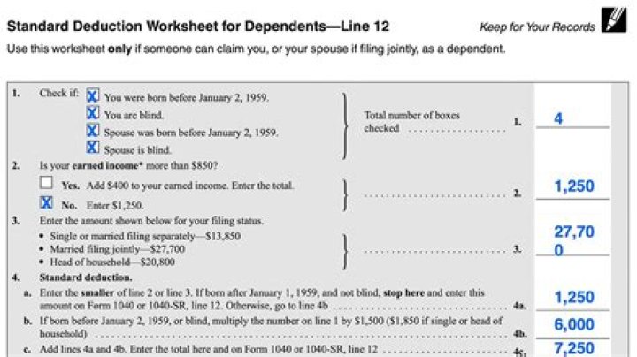 Do you have to prove standard deduction?