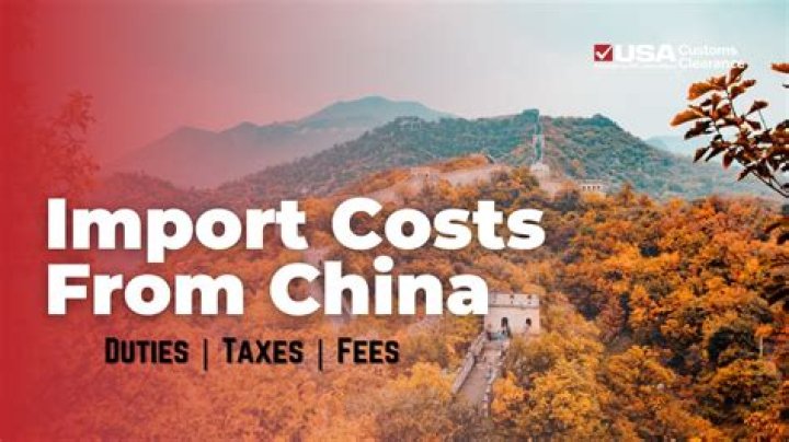 Do you pay import tax on goods China?