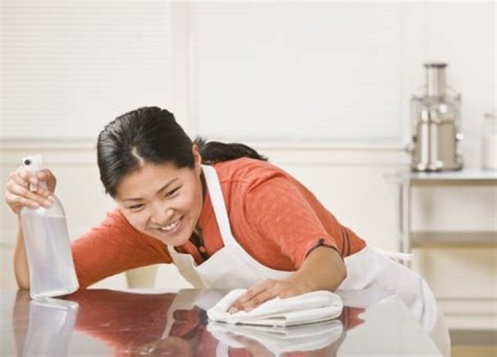 Do you stay home with house cleaner?