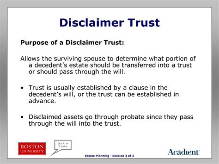 Does a disclaimer trust get a step up in basis?