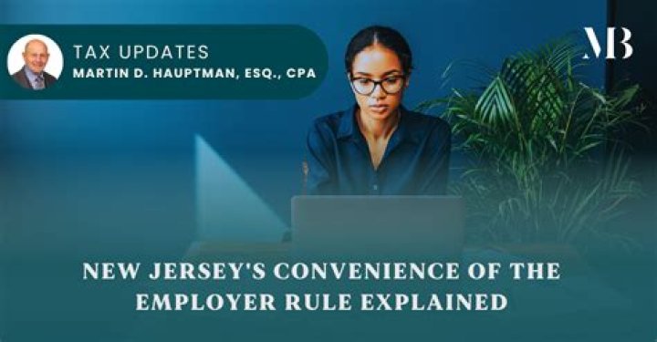 Does New Jersey have a convenience of the employer rule?