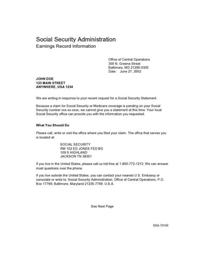 Does Social Security still send out letters?