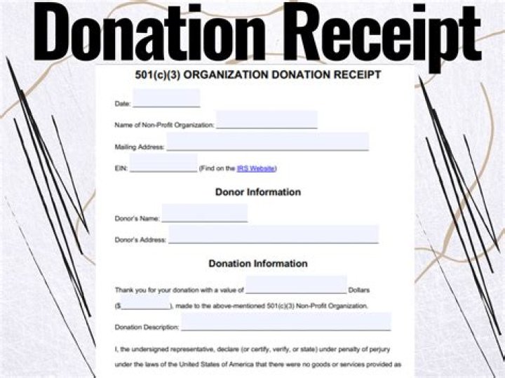 Does the IRS require receipts for donations?