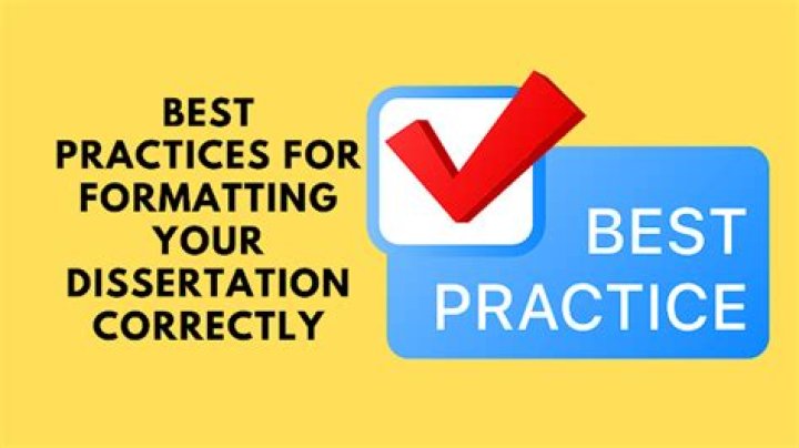 Formatting Your Dissertation Correctly