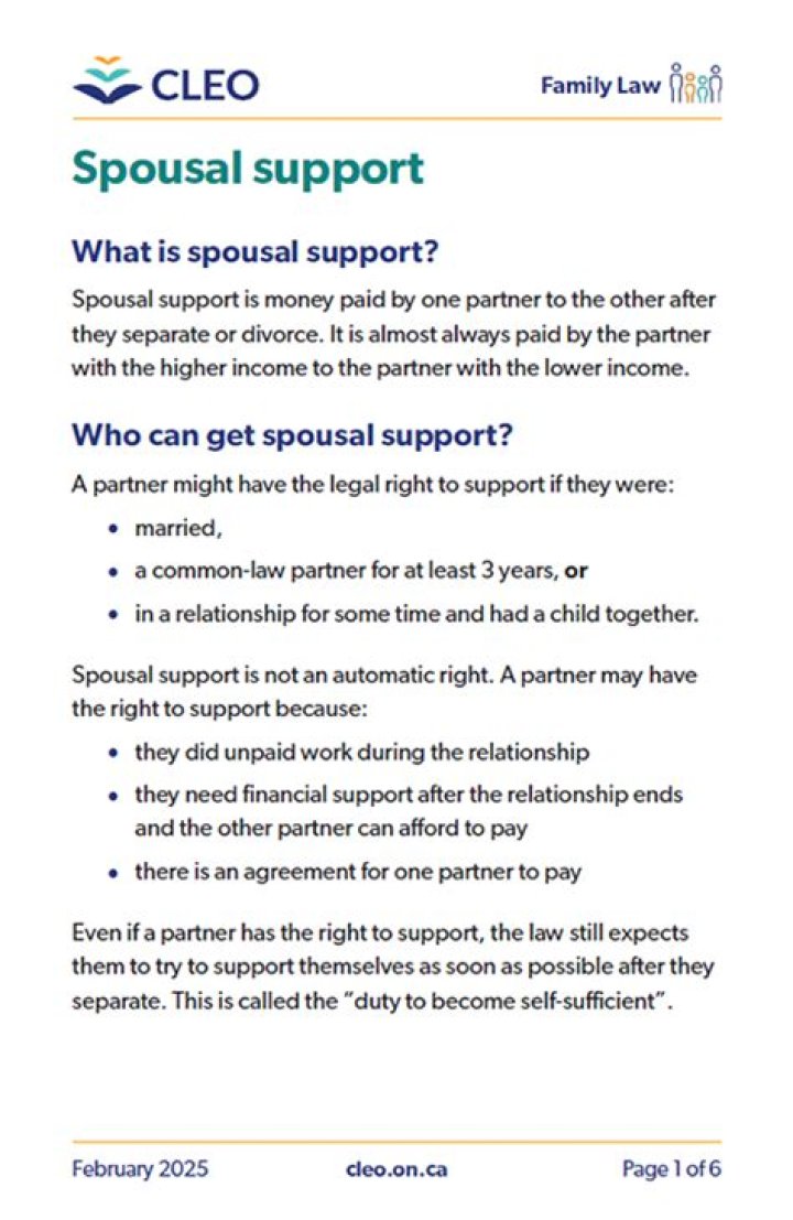How are spousal support payments taxed?