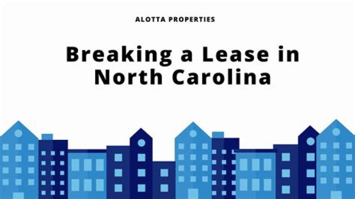 How can I break my lease in NC?