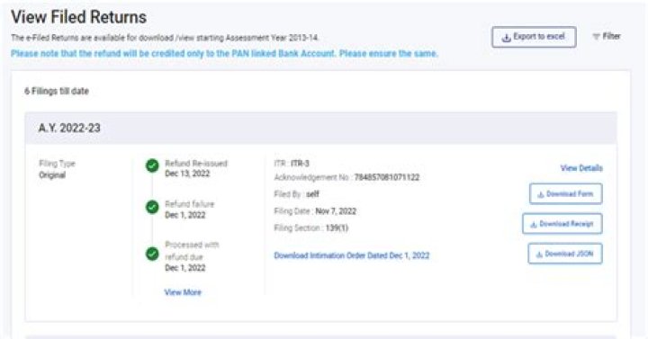 How can I claim my refund from income tax department?