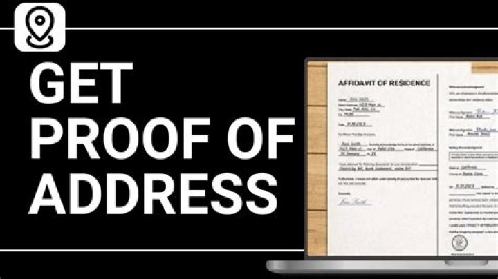 How can I get proof of address?