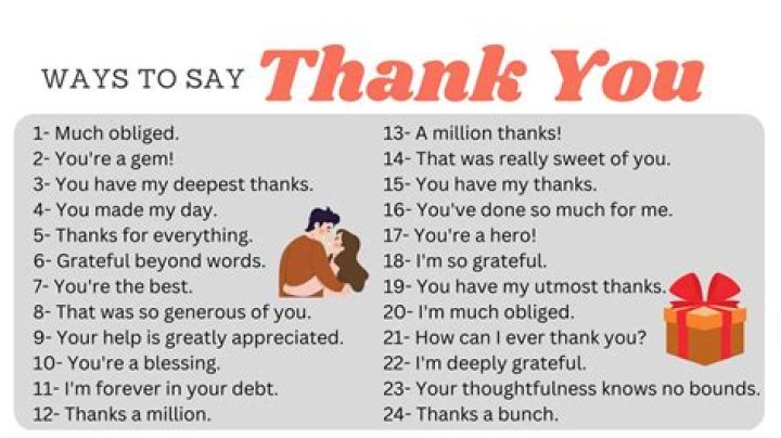 How can I say thank you to my husband?