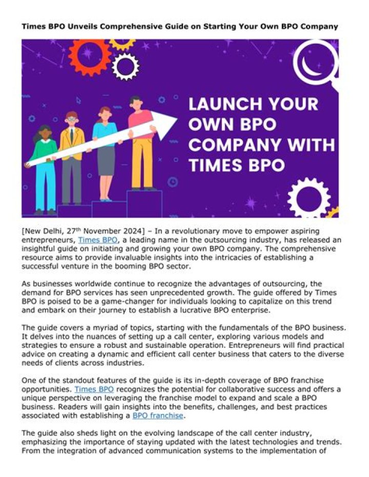 How can I start my own BPO business?